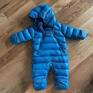 Baby Patagonia Bunting Suit 0-3m Down Puffer in Blue